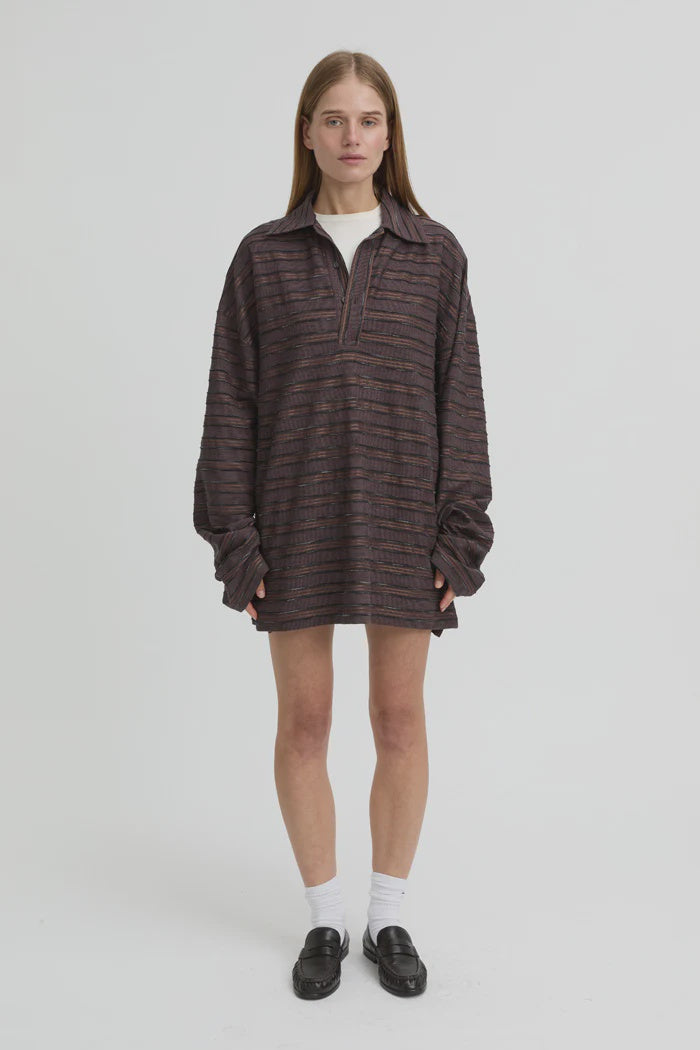 Wynn Polo Top - Burgandy