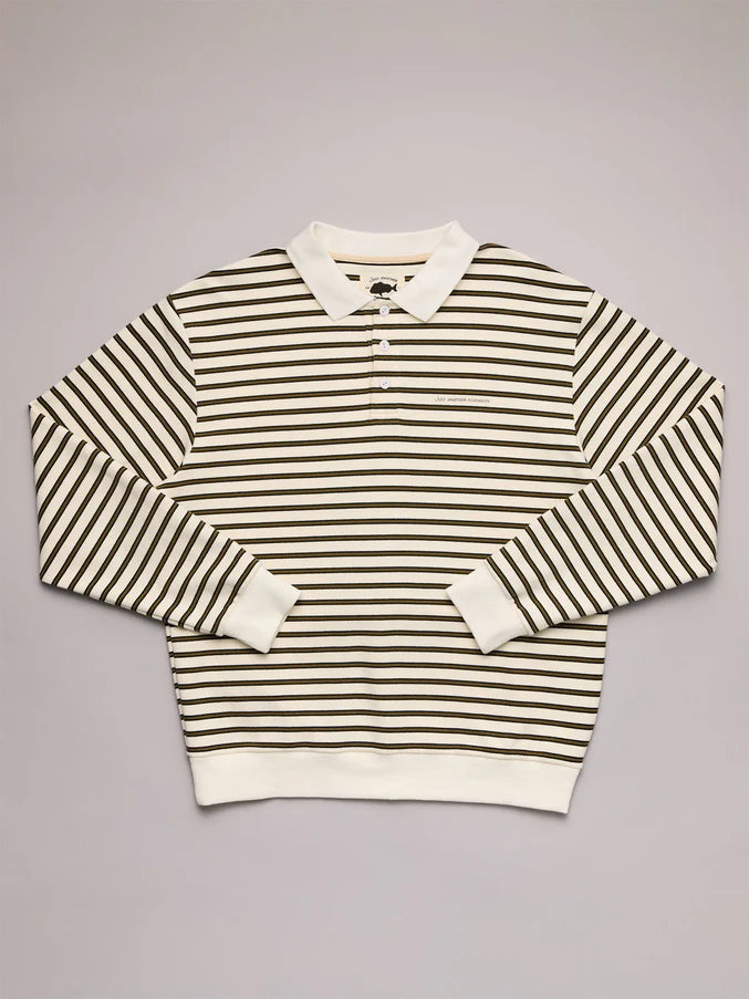 SEAWAY POLO - OFF WHITE STRIPE