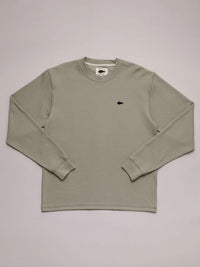 STAMP PIQUE LS TEE - CLAY