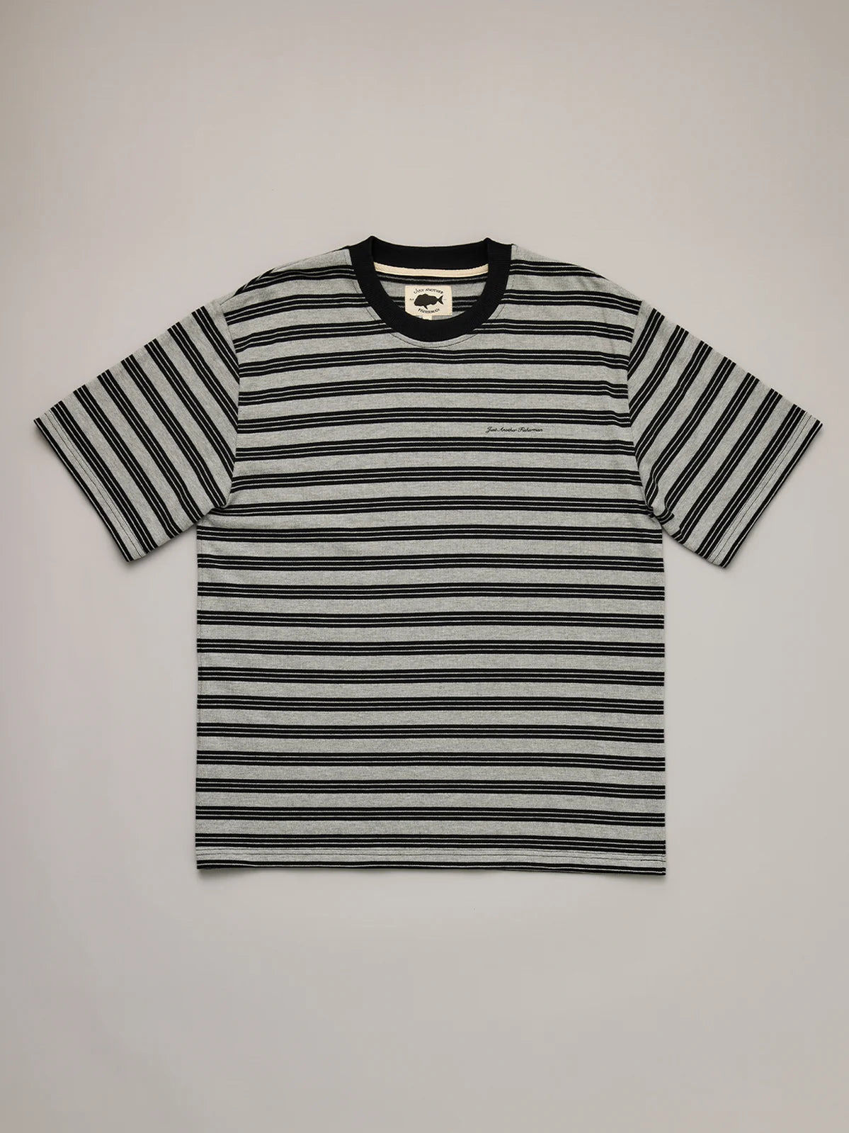 Script Tee Grey Mable Stripe