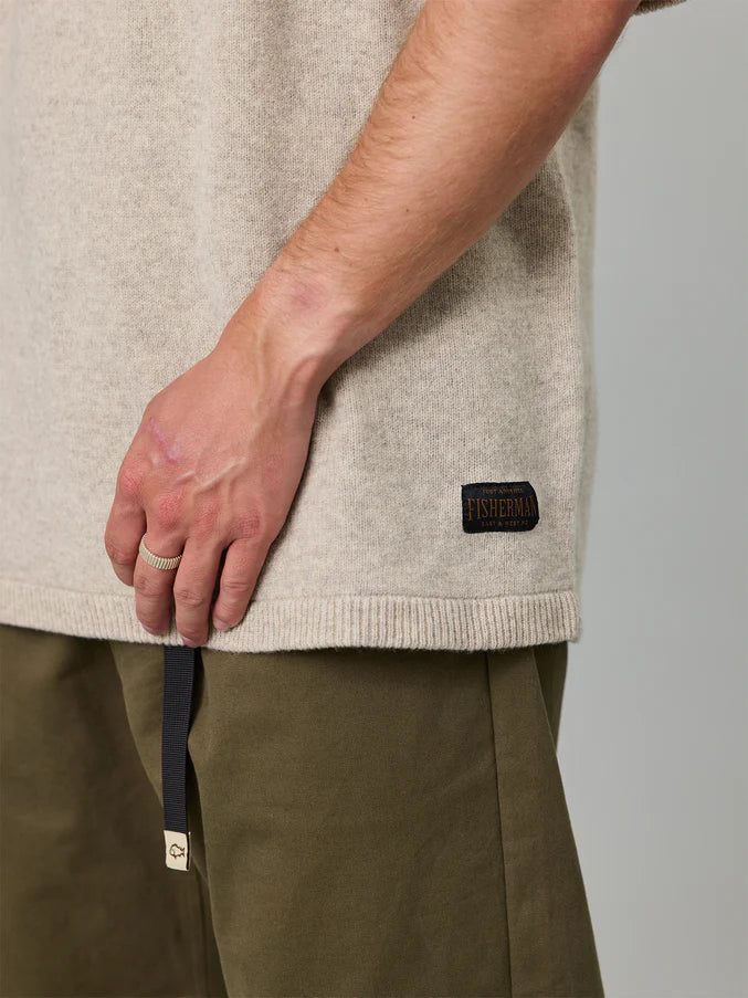 MERINO SEA TEE - GREY FEATHER