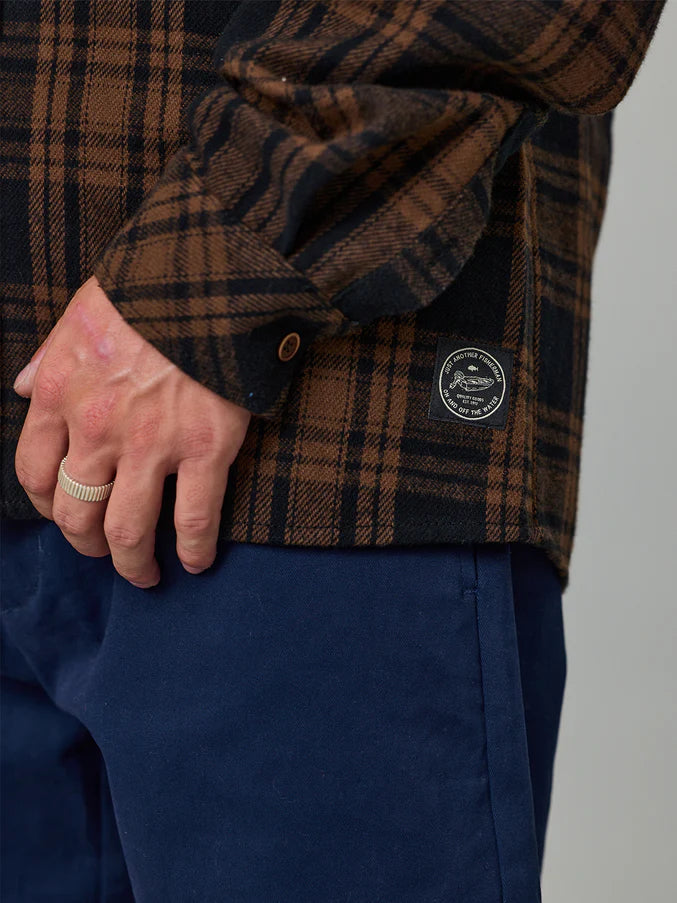 BOATYARD SHIRT - BROWN CHECK