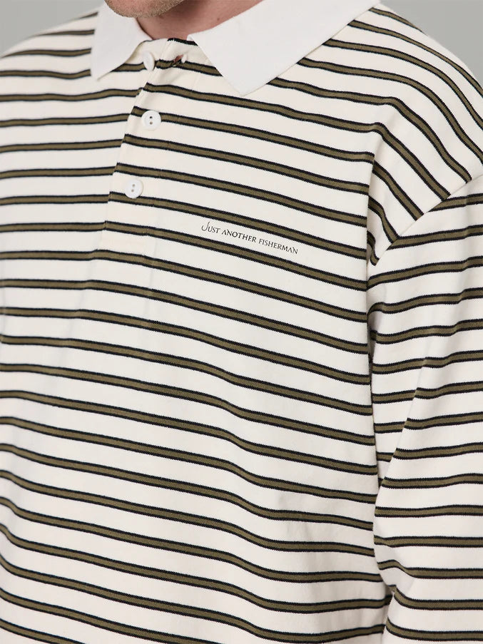 SEAWAY POLO - OFF WHITE STRIPE