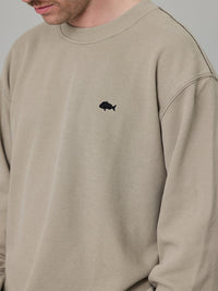STAMP PIQUE LS TEE - CLAY
