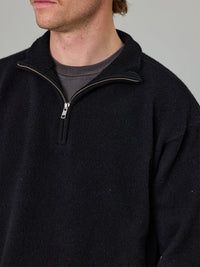 MERINO KEYPORT 1/4 ZIP - BLACK