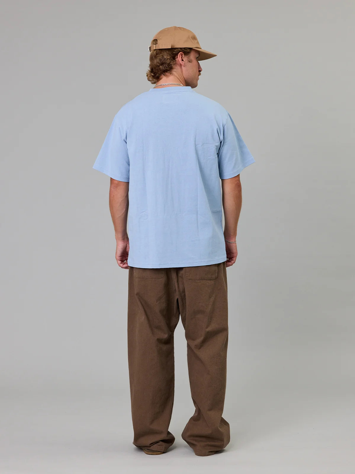 Stamp Sea Tee Washed Blue