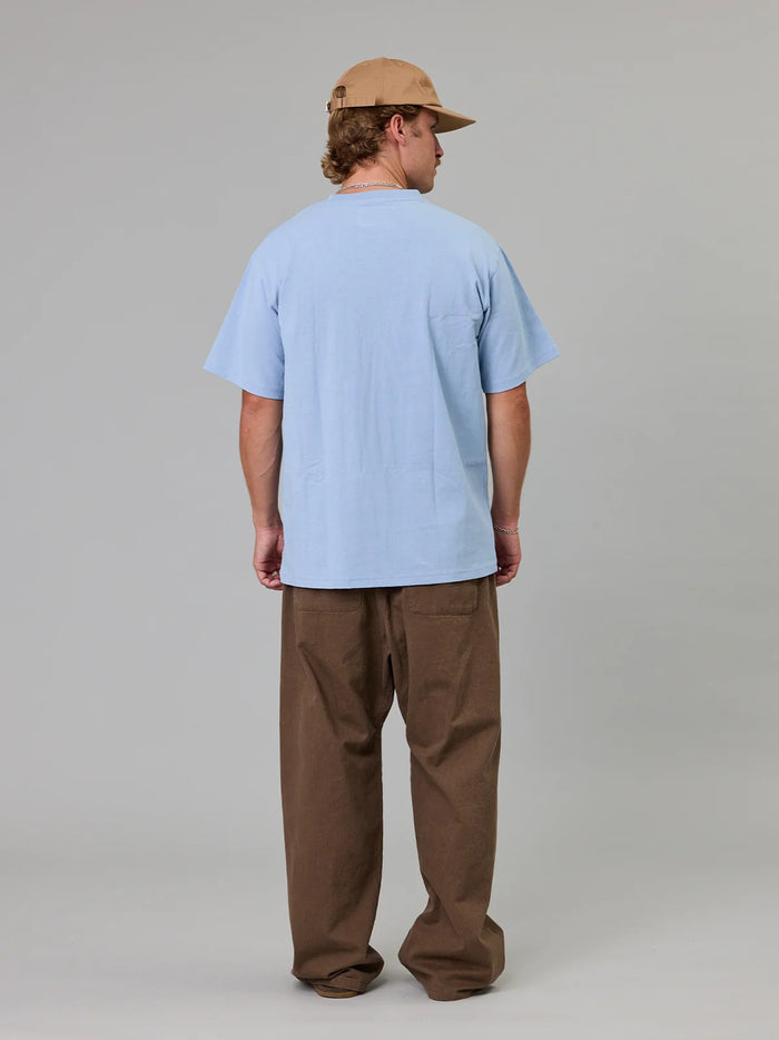 Stamp Sea Tee Washed Blue