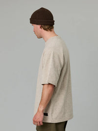 MERINO SEA TEE - GREY FEATHER