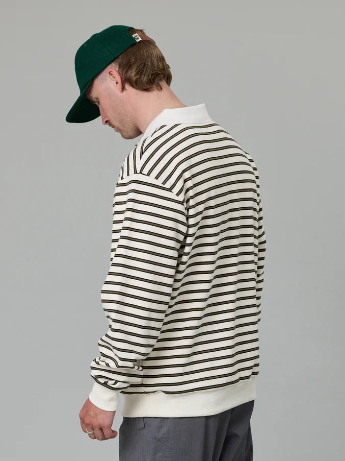 SEAWAY POLO - OFF WHITE STRIPE