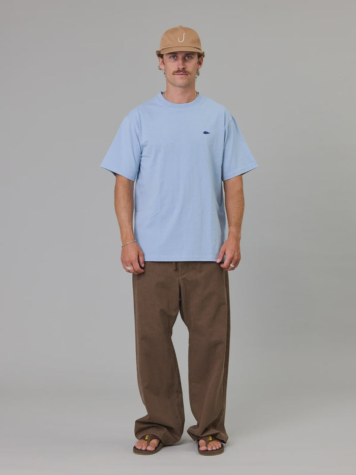 Stamp Sea Tee Washed Blue