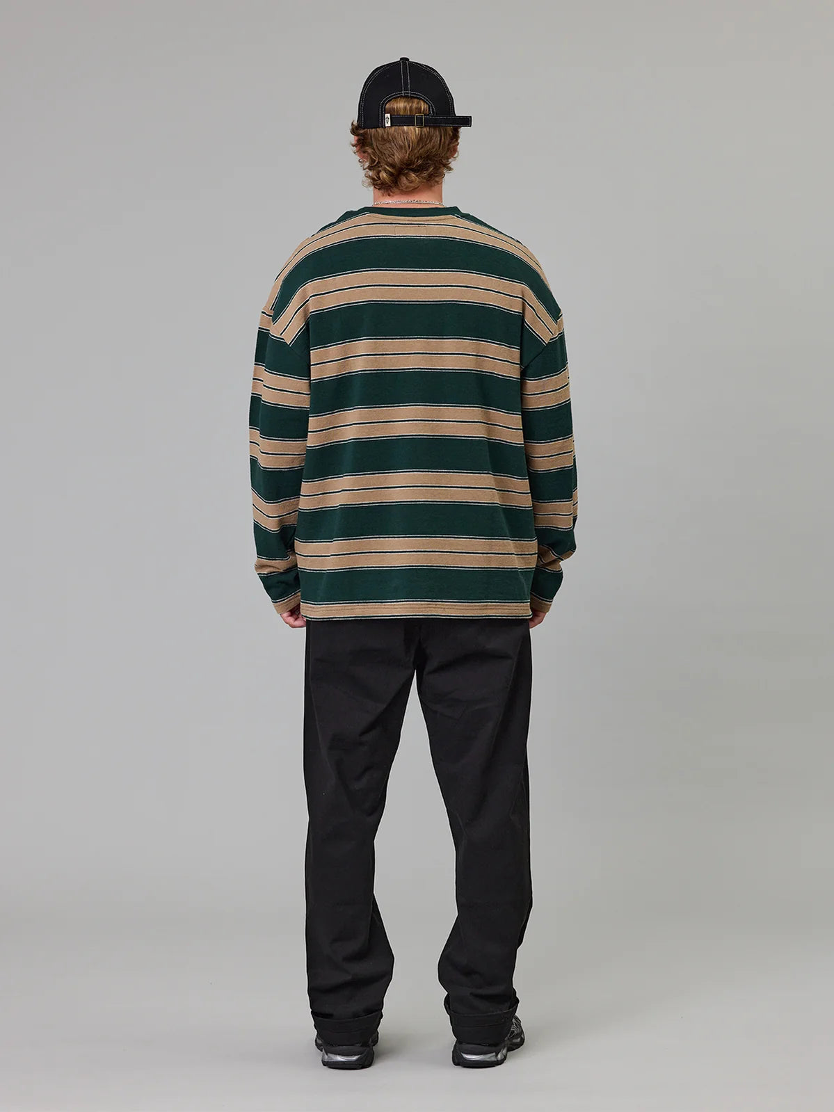 Bay Green Stripe Long Sleeve Tee