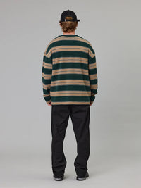 Bay Green Stripe Long Sleeve Tee