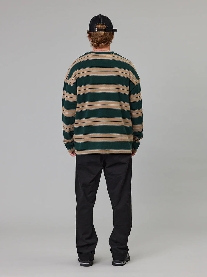 Bay Green Stripe Long Sleeve Tee