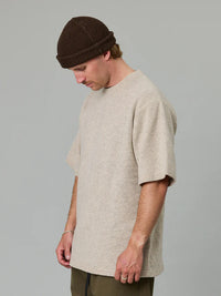 MERINO SEA TEE - GREY FEATHER