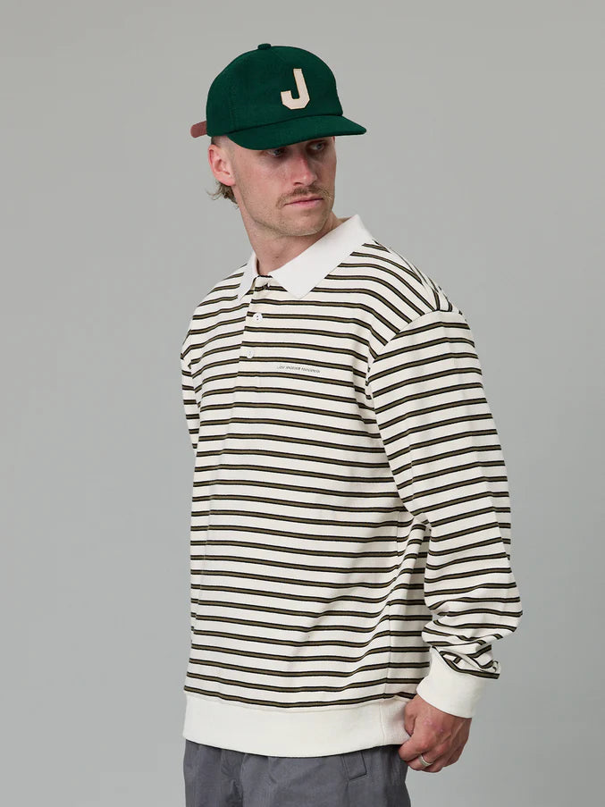SEAWAY POLO - OFF WHITE STRIPE
