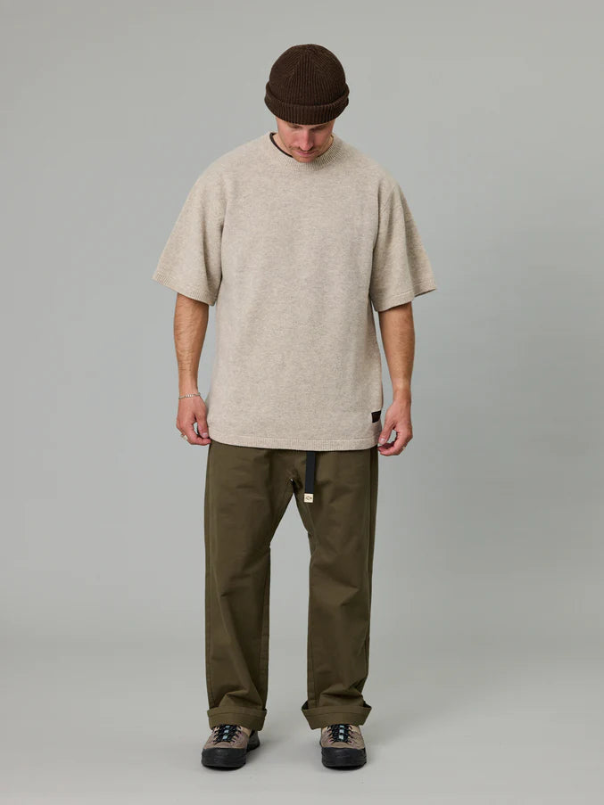MERINO SEA TEE - GREY FEATHER