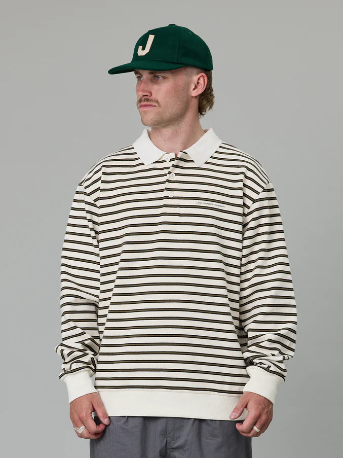 SEAWAY POLO - OFF WHITE STRIPE