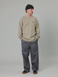 STAMP PIQUE LS TEE - CLAY