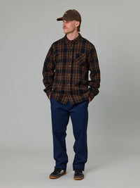 BOATYARD SHIRT - BROWN CHECK