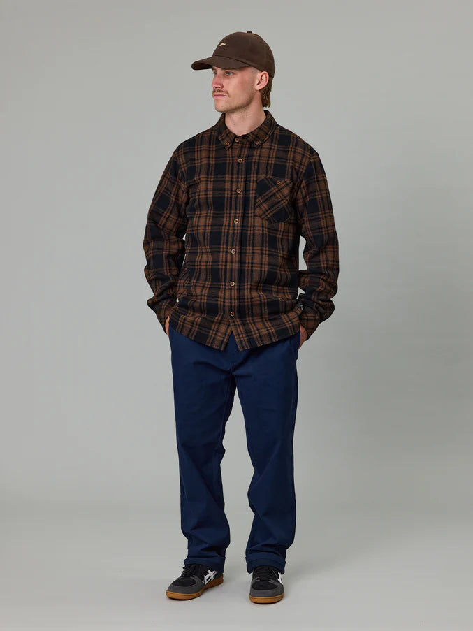 BOATYARD SHIRT - BROWN CHECK
