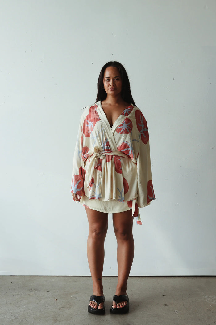 Luella Kimono - Tomato Print