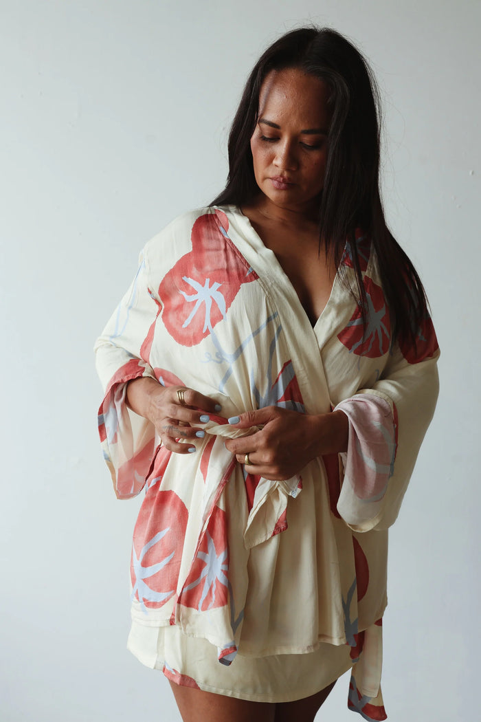 Luella Kimono - Tomato Print