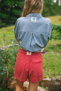 Basic Shorts - Ruby Stripe