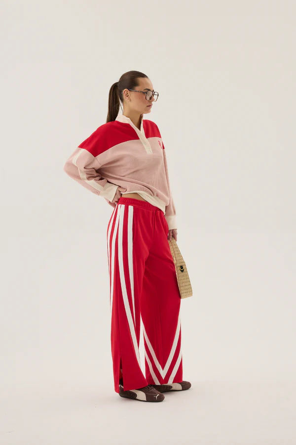 Trackside Pant - Poppy Red