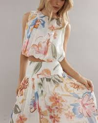 Capri Skirt - Tea Party Floral