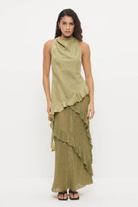Kira Lace Skirt Khaki