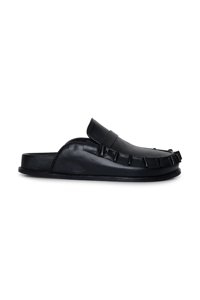 Malibu Frilly Mule Black