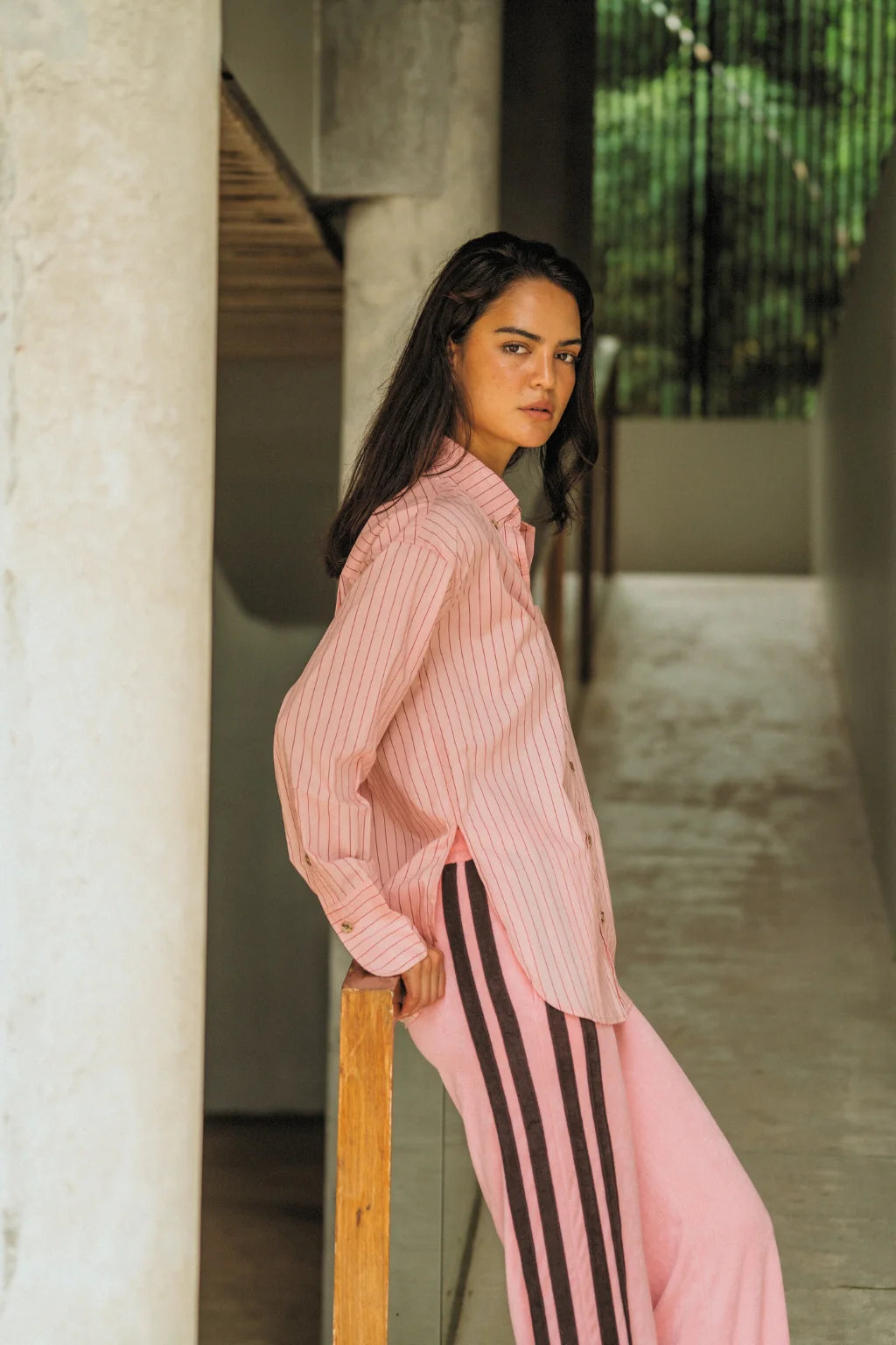 AJJA Pocket Shirt - Blush Pink