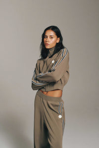 RETREAT KNIT JACKET - BURNT BISCUIT