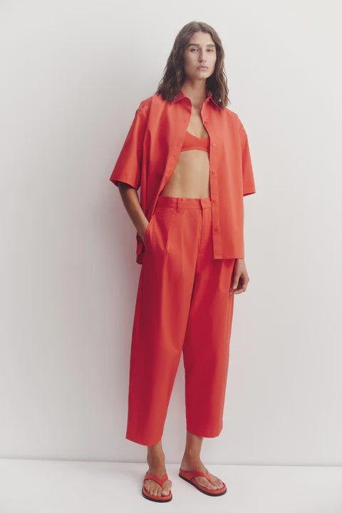 Geno Poplin Pant - Chilli