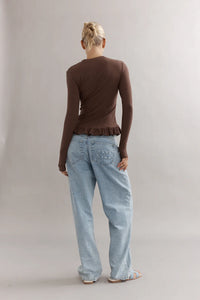 TUTU LONG SLEEVE - ESPRESSO