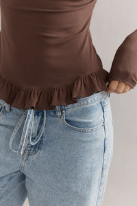 TUTU LONG SLEEVE - ESPRESSO