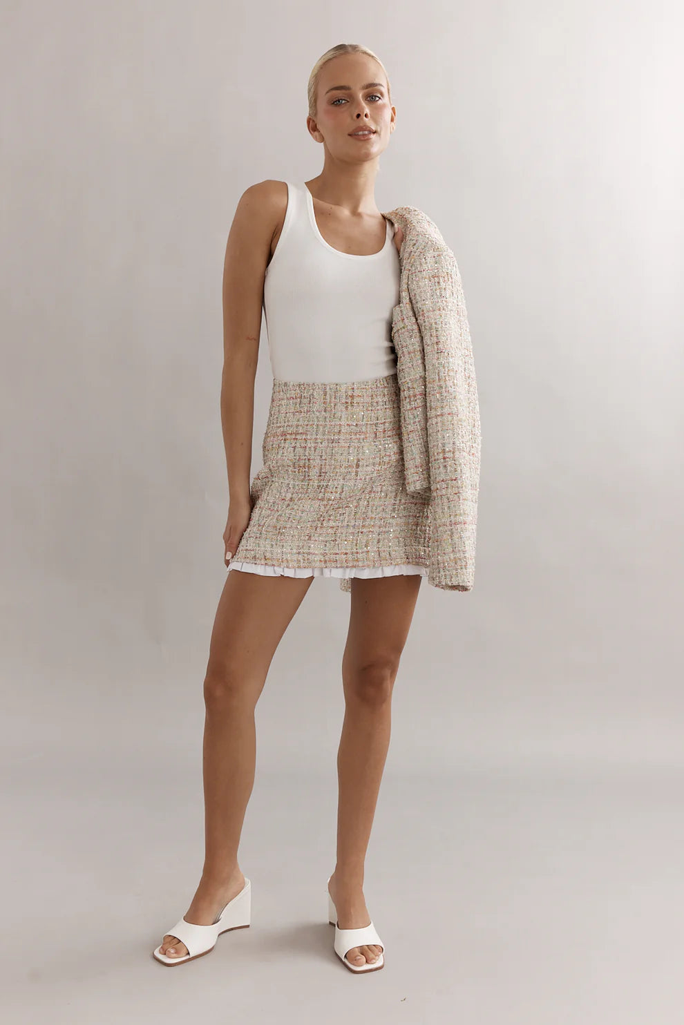 FRILLY BIRDY SKIRT - BIRTHDAY SPRINKLE