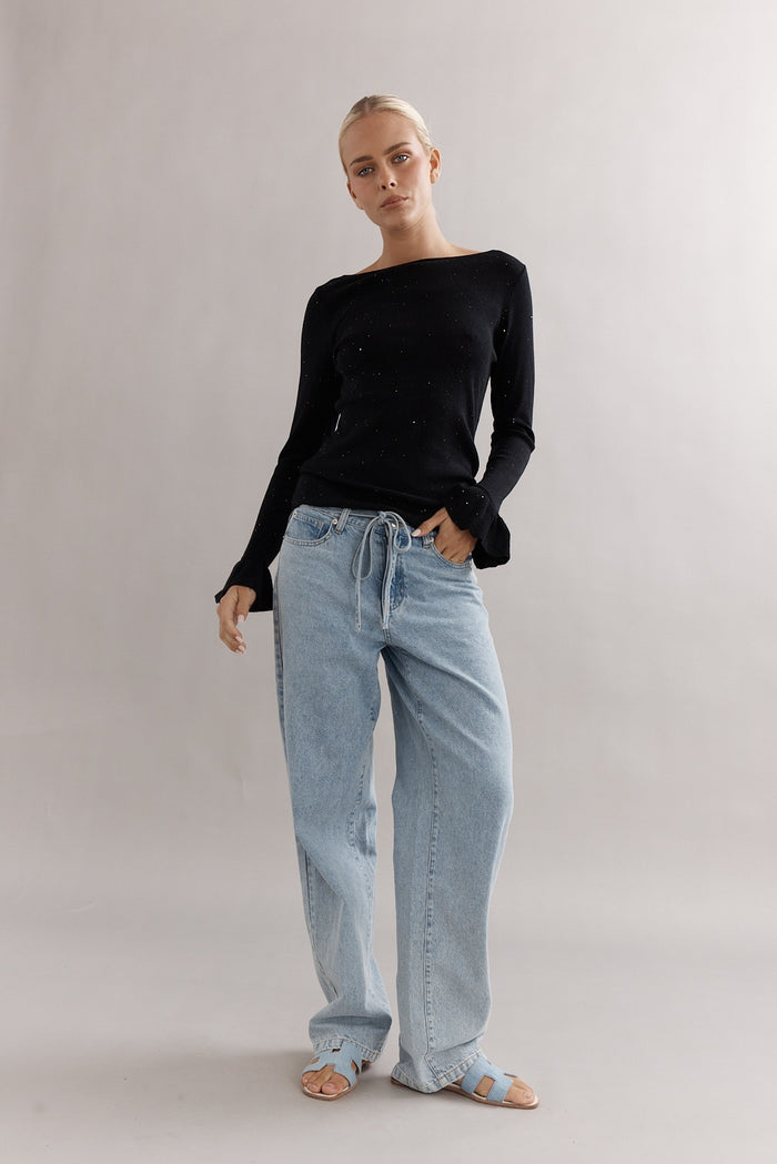 ESME MERINO - BLACK SPARKLE