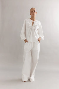 DREW BLOUSE - WHITE