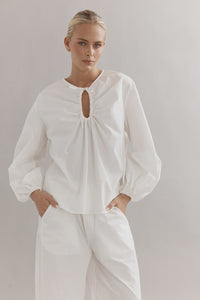 DREW BLOUSE - WHITE