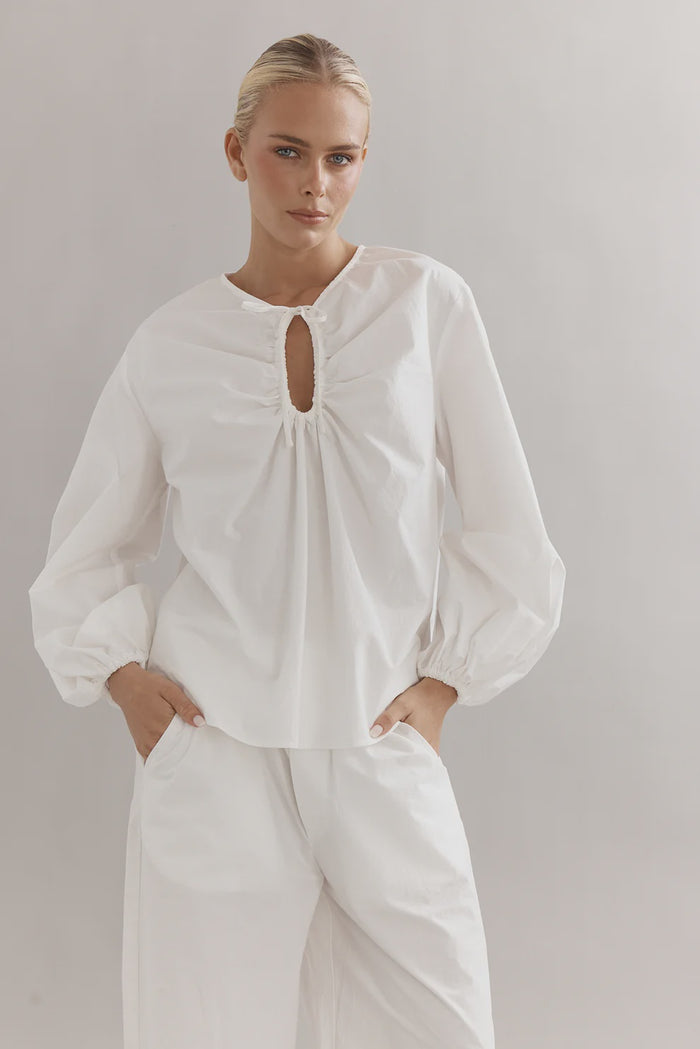 DREW BLOUSE - WHITE