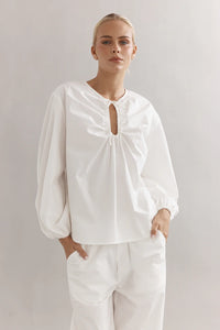 DREW BLOUSE - WHITE