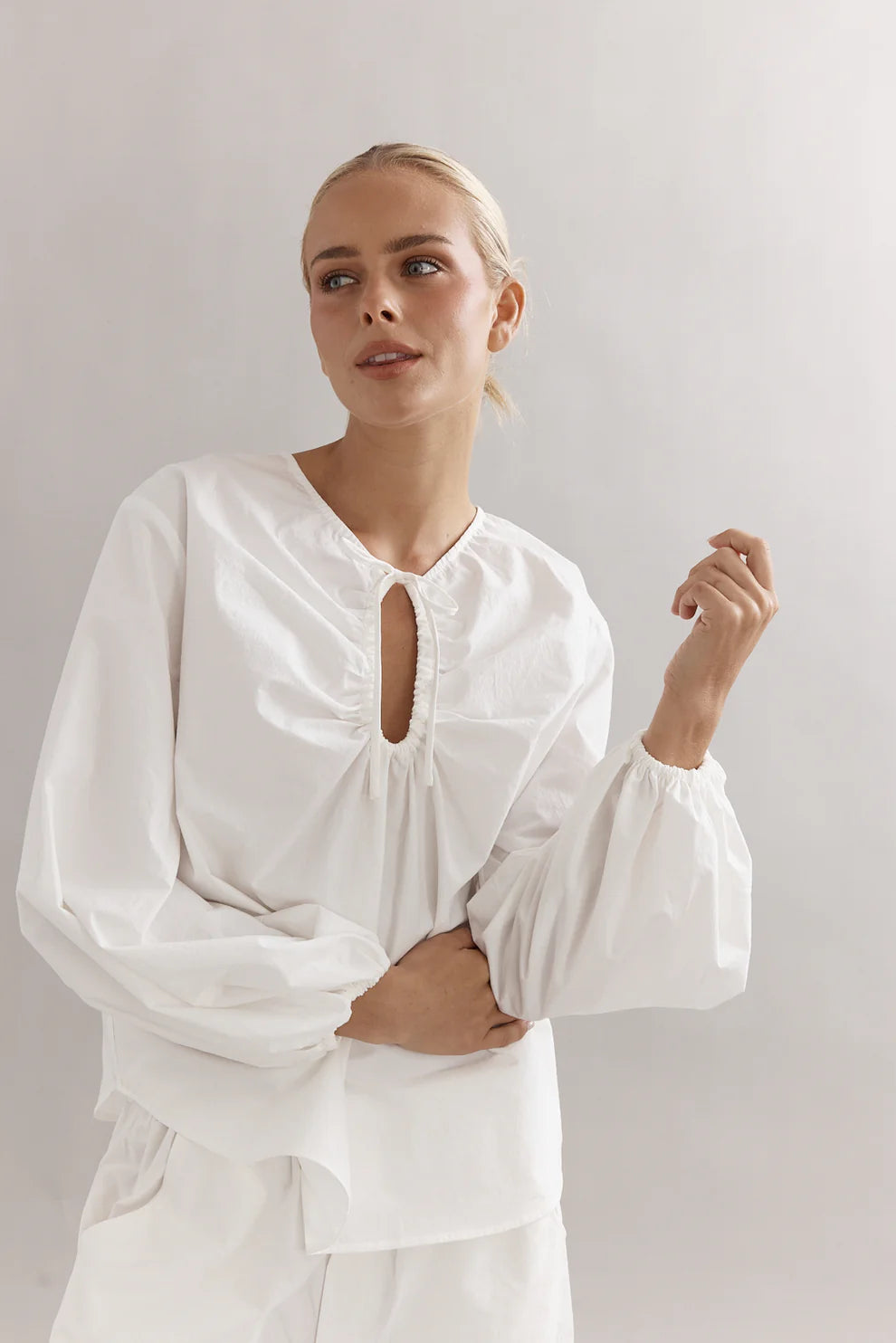 DREW BLOUSE - WHITE