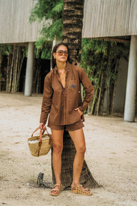 AJJA Pocket Shirt - Mocha