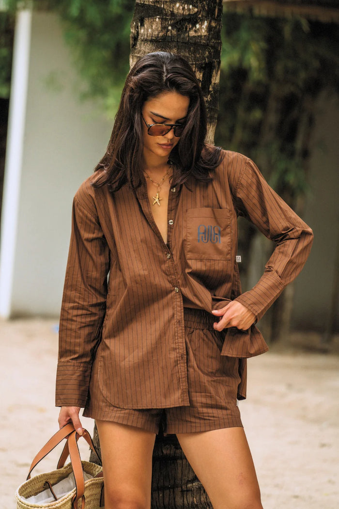 AJJA Pocket Shirt - Mocha