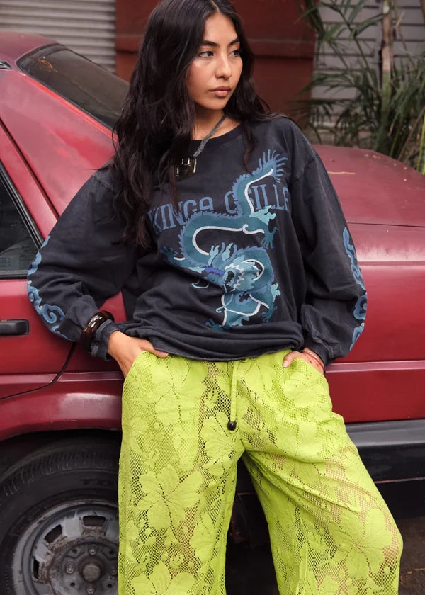 REX DRAGON ROSES LS TEE