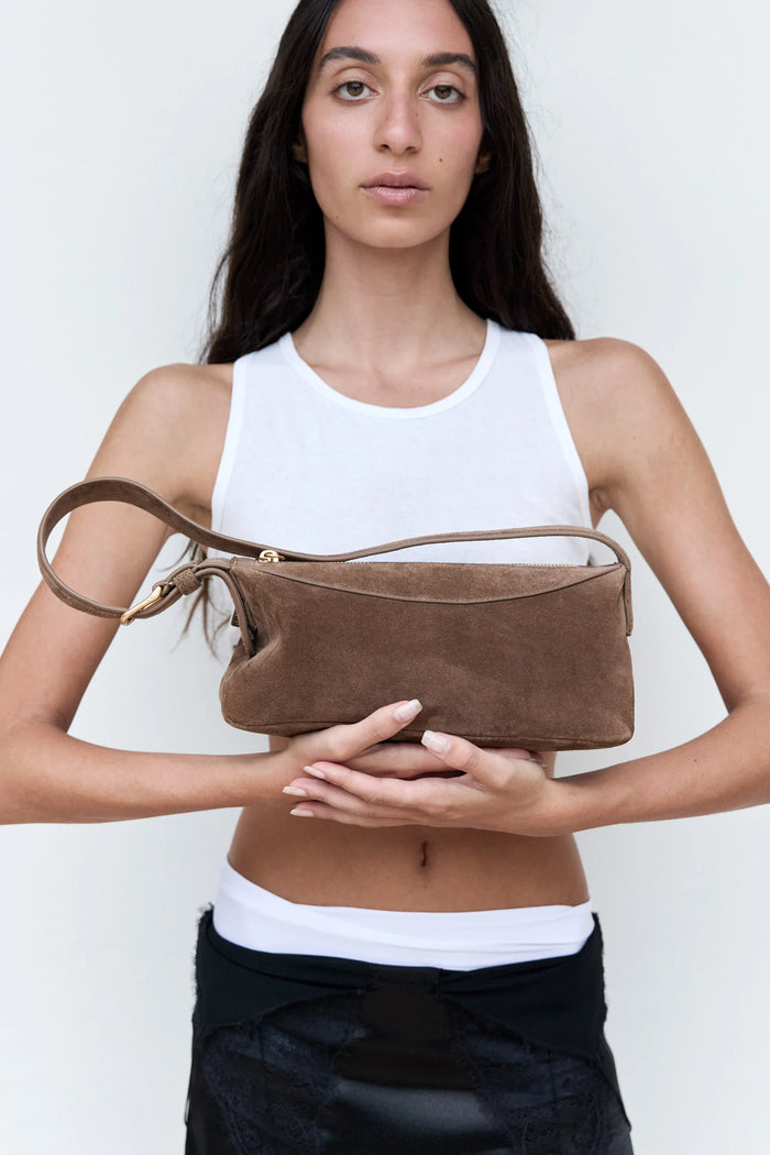 Bobby Bag - Sand Stone Suede