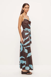 Lucid Tie Dress - Martini Blue