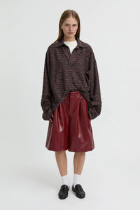 Wynn Polo Top - Burgandy