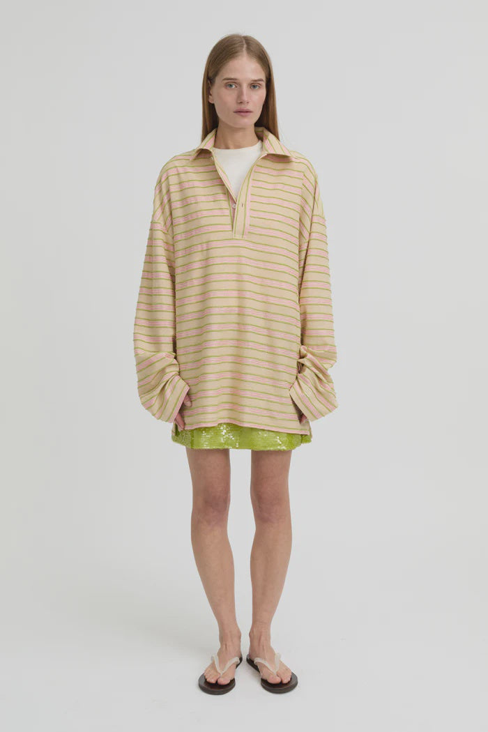 Wynn Polo Top - Beige